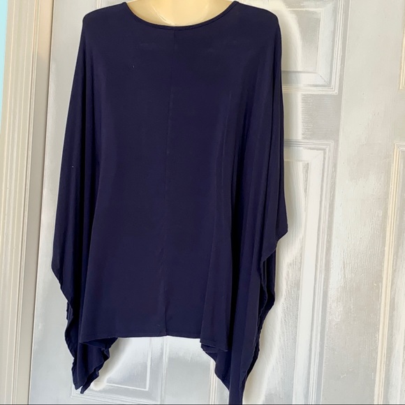 Essentials by Milano batwing poncho top Sz S - Picture 4 of 6